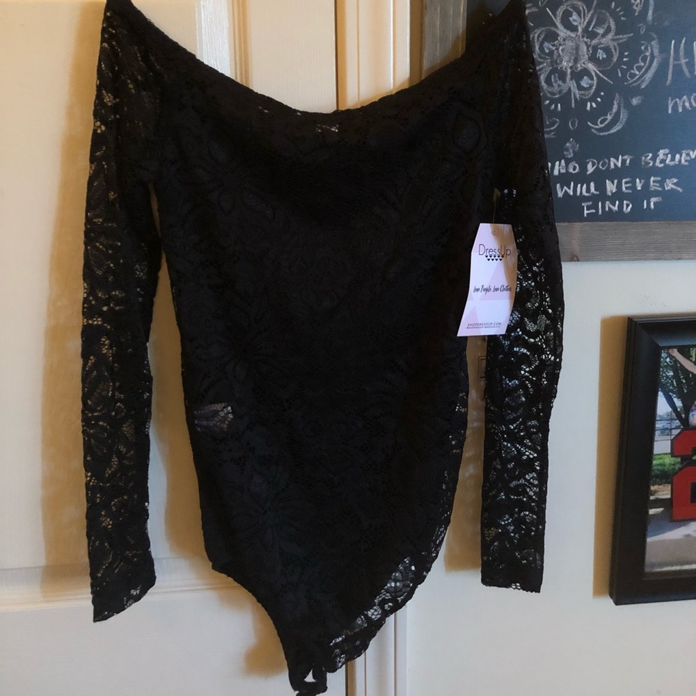 Off the shoulder lace bodysuit - Picture 5 of 6